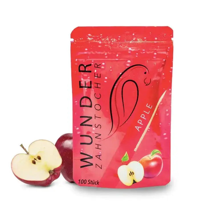 Zahnstocher mit Geschmack Refill Apfel von Wunder Zahnstocher