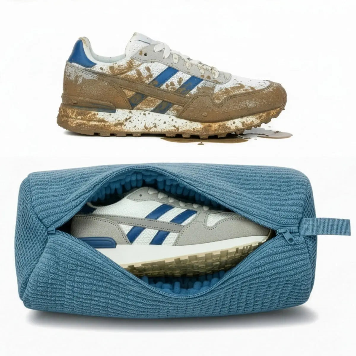 Schuhwaschbeutel blau von Tidy Tiger
