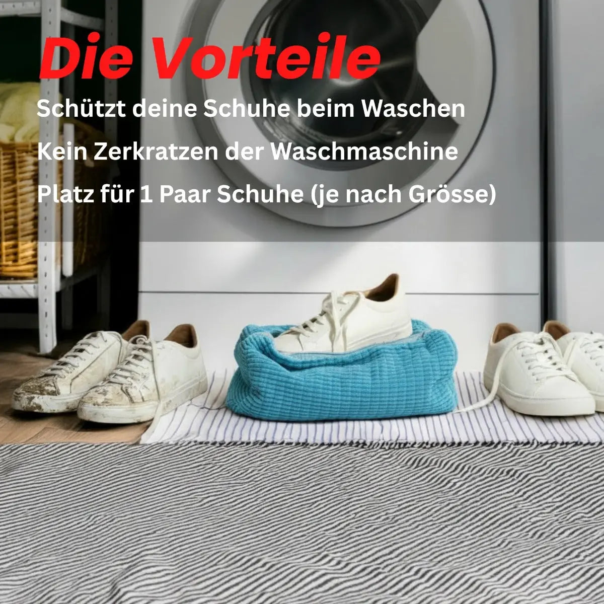 Schuhwaschbeutel blau von Tidy Tiger