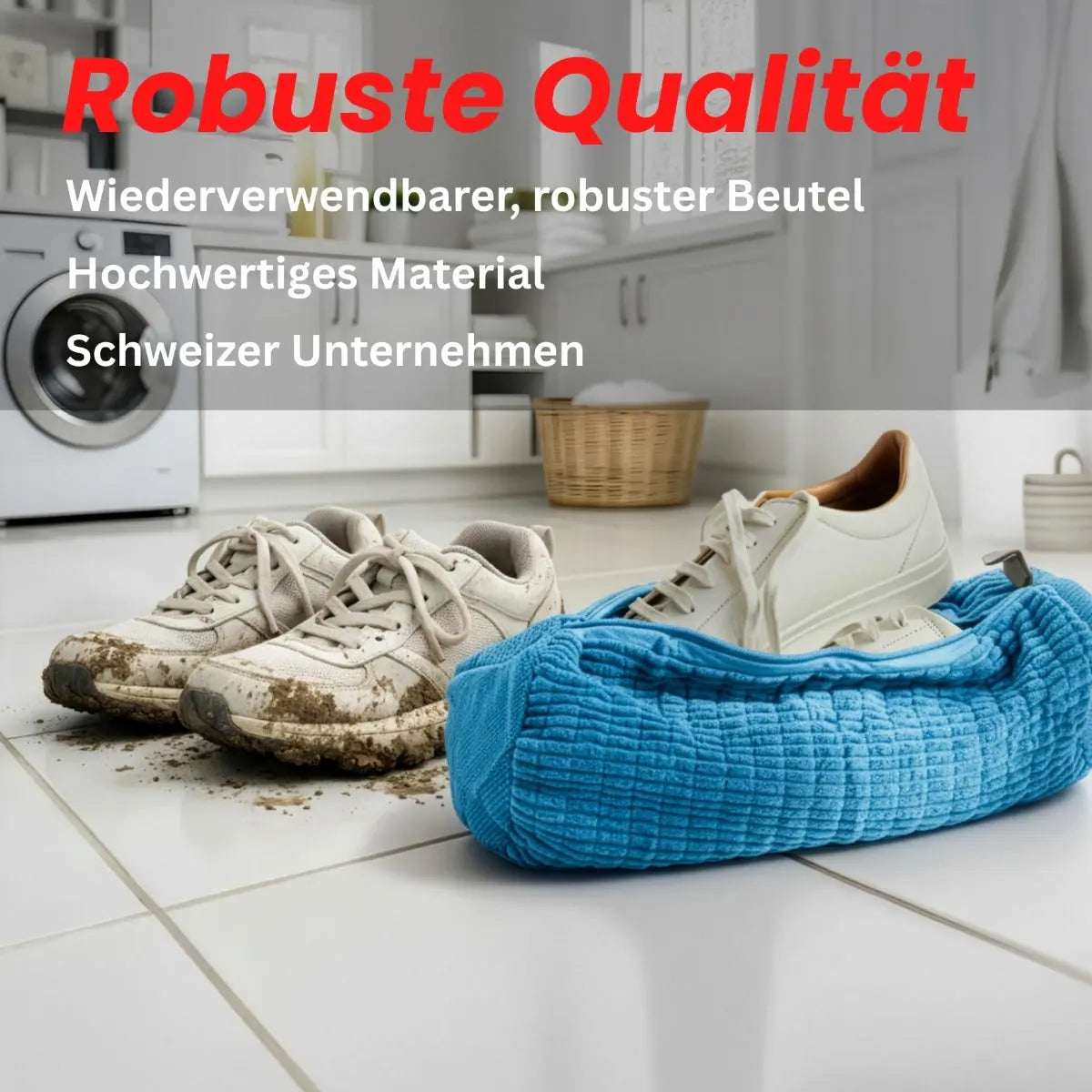 Schuhwaschbeutel blau von Tidy Tiger