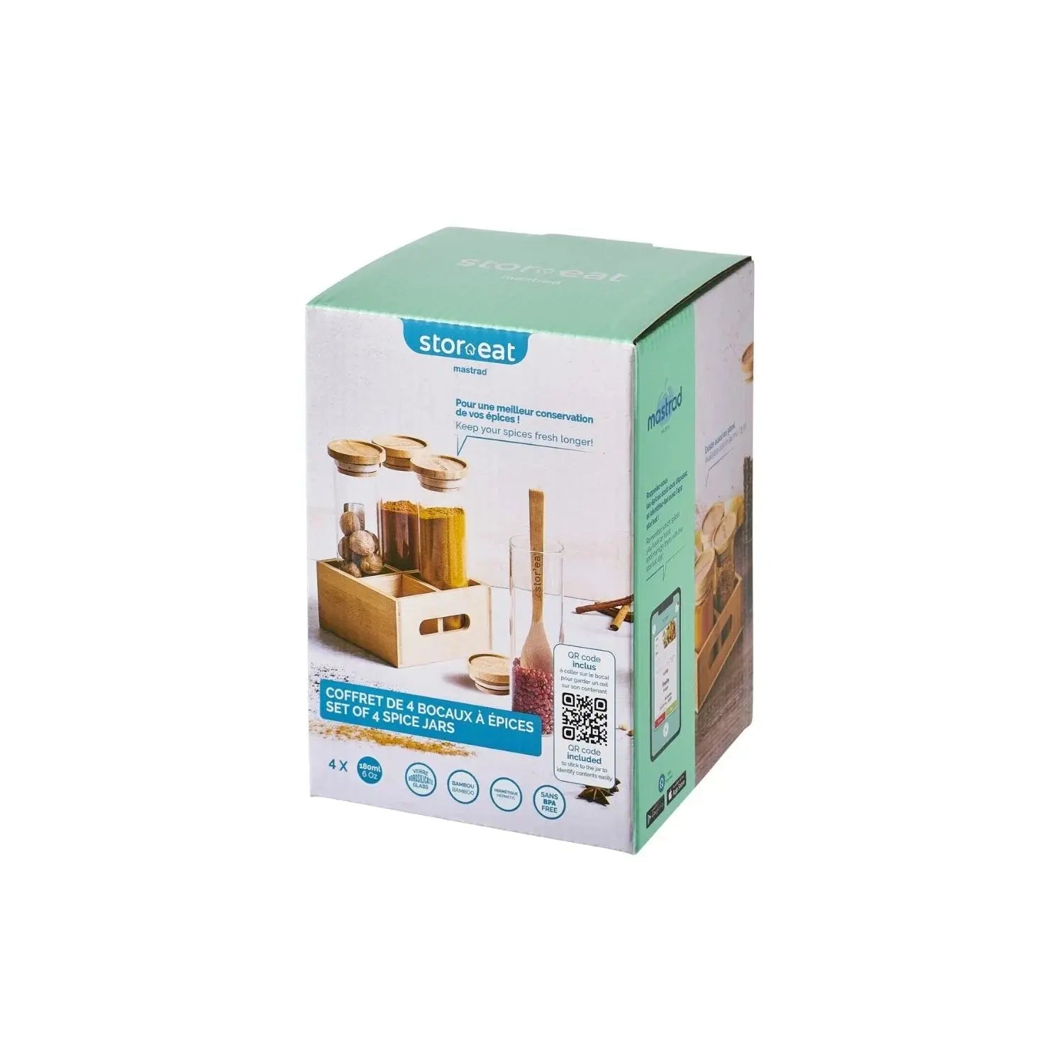 Gewürzgläser 4er-Set Stor'Eat 180ml von guteszeug.ch