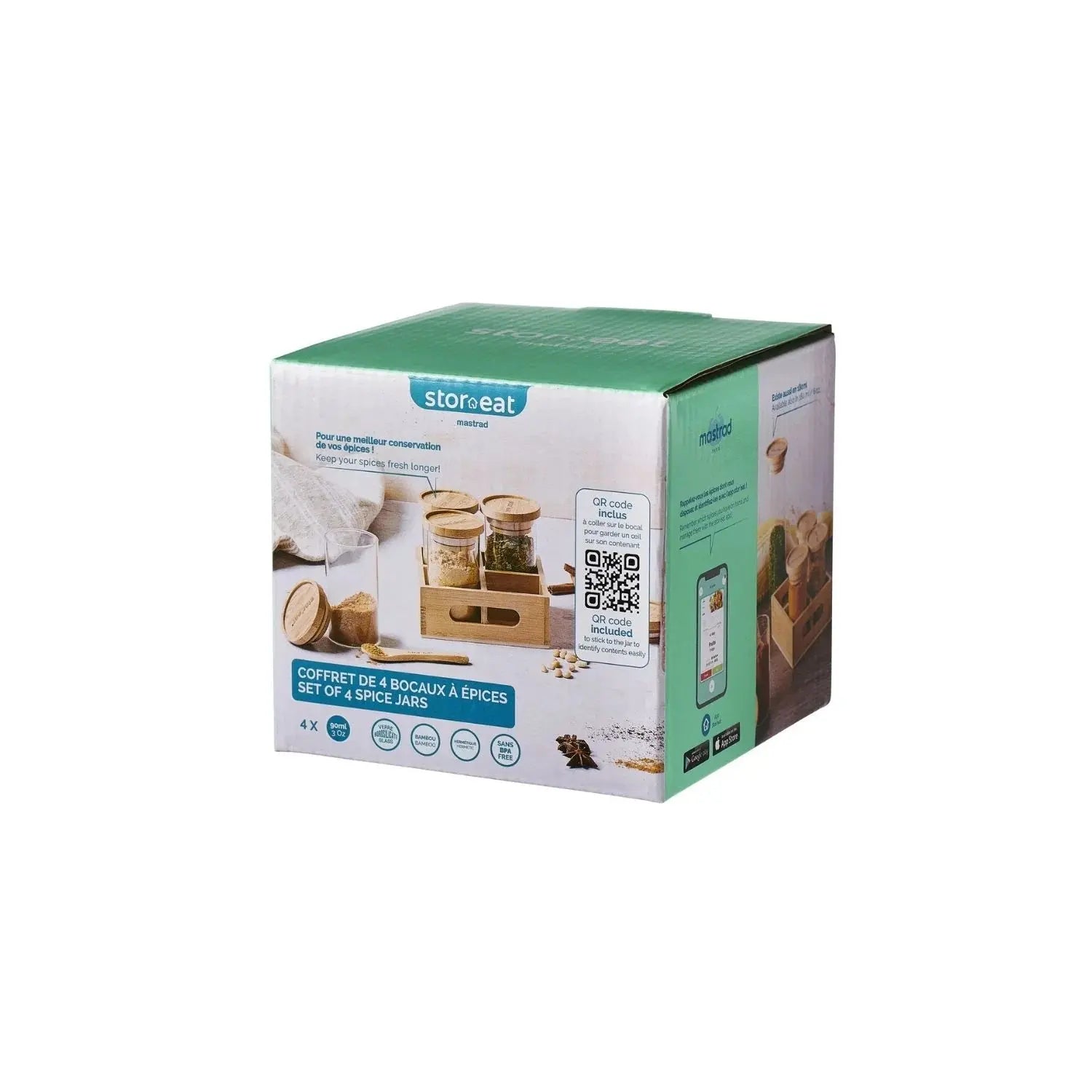 Gewürzgläser 4er-Set Stor'Eat 90ml von Mastrad