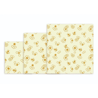Bienenwachstuch Honey Bee 3er Set