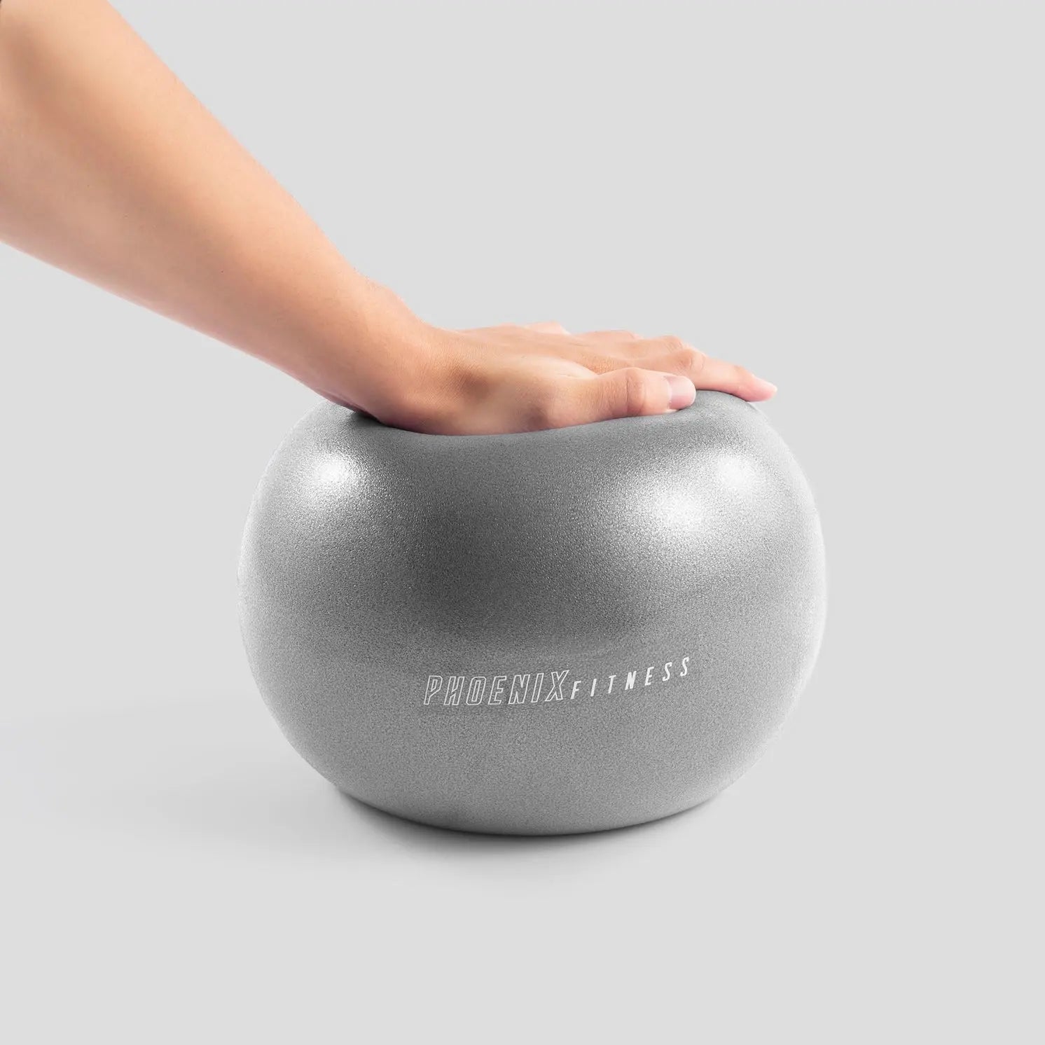 Pilates Übungsball 23cm Aufblasbar Grau von Phoenix Fitness