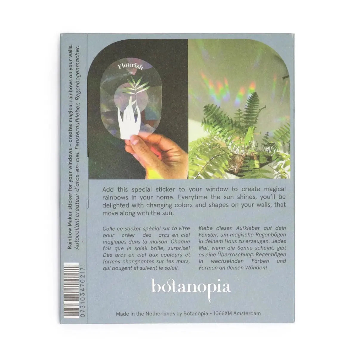 Sonnenfänger Fenstersticker Flourish von Botanopia