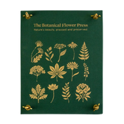 Blumenpresse mit Leineneinband und Goldprägung von Botanopia