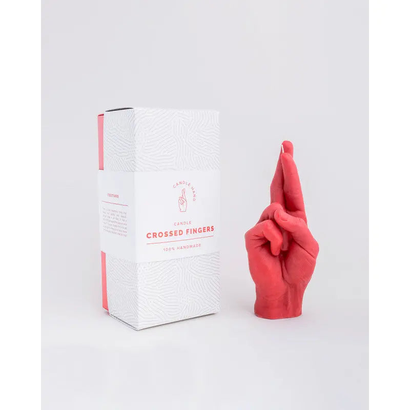 Crossed Fingers Rot von Candle Hand