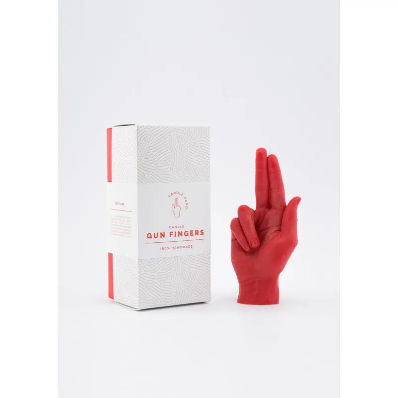 Gun fingers Rot von Candle Hand