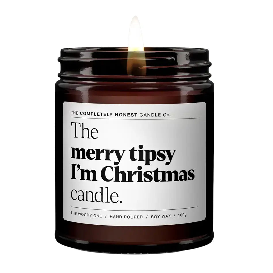 merry tipsy I’m Christmas von The Completely Honest Candle