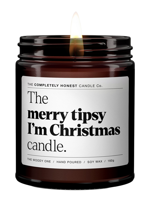 merry tipsy I’m Christmas von The Completely Honest Candle