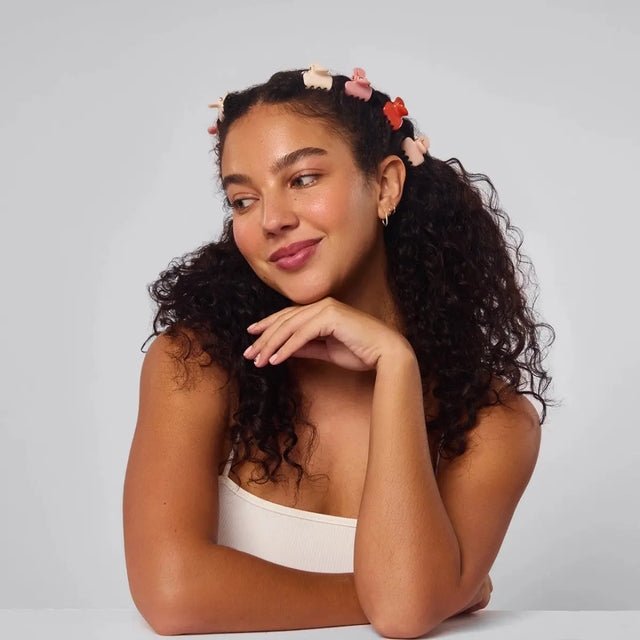 Mini Haarklammern Kirschblüte 8er Set von Kitsch