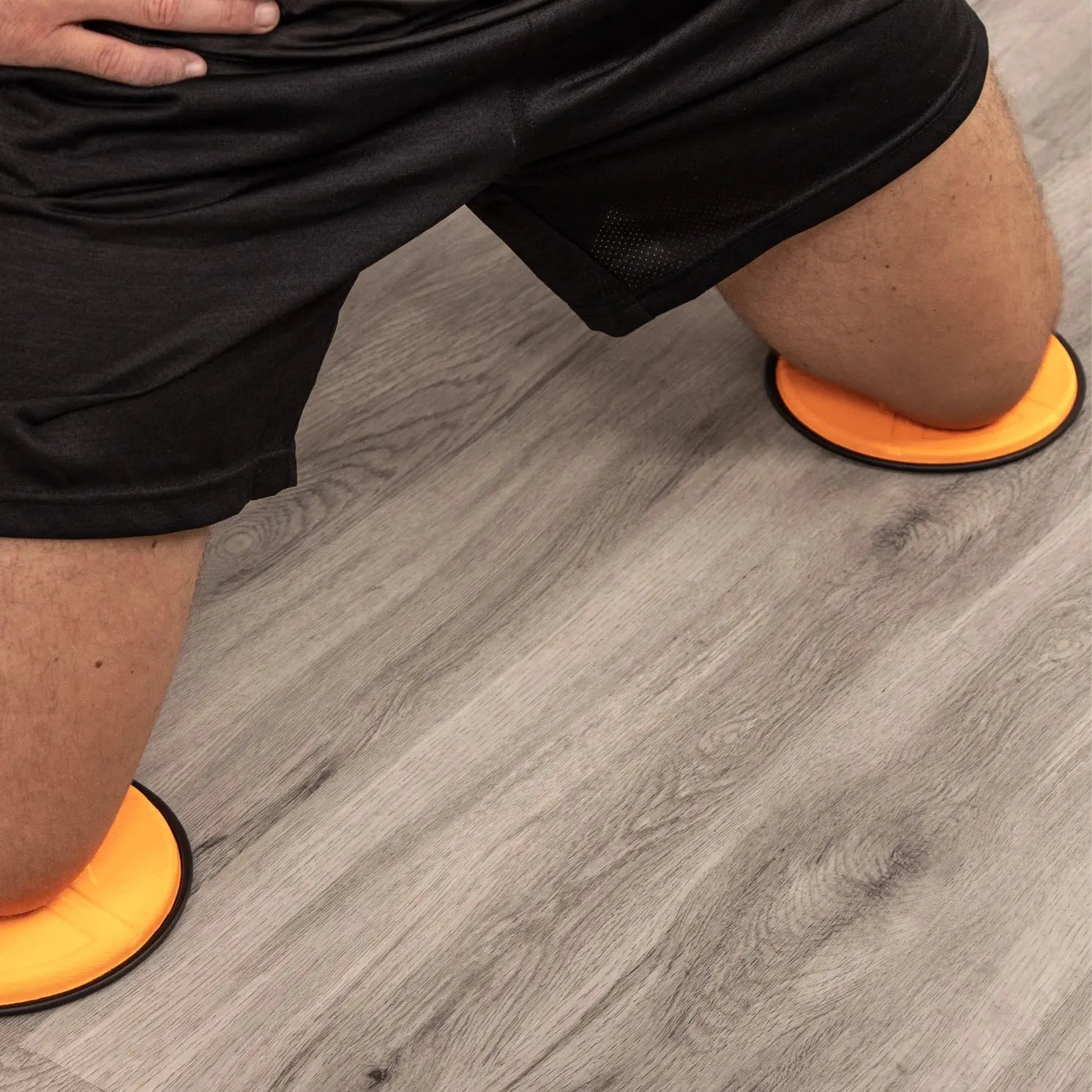 Gleit-Discs Doppelseitig 2 Stück Schwarz-Orange von Phoenix Fitness