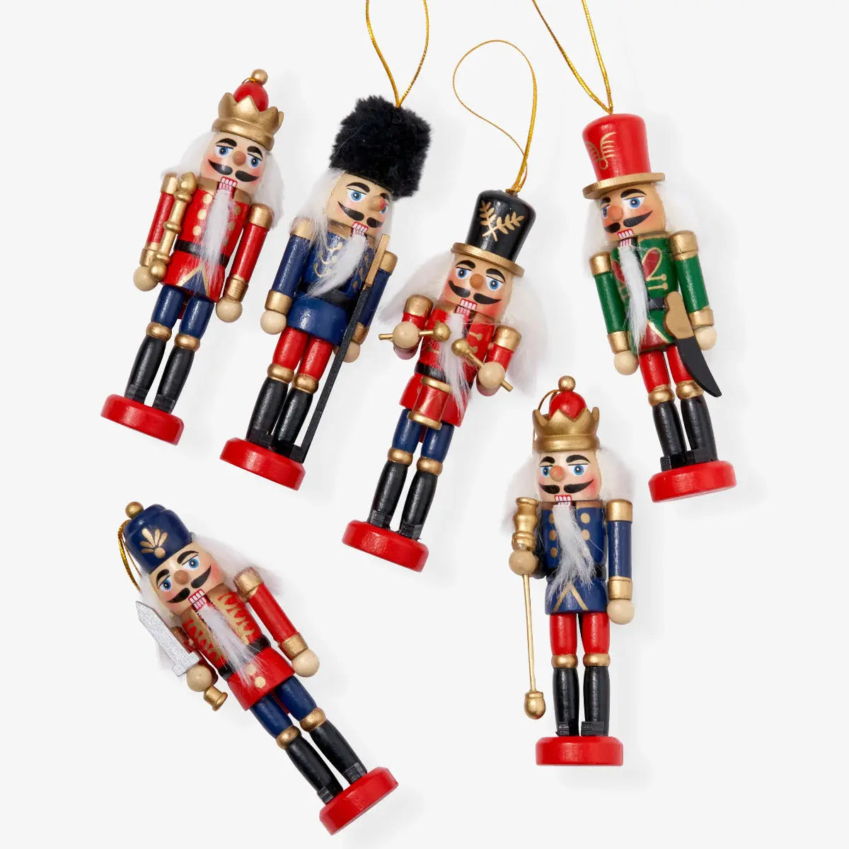 Nussknacker Soldat Ornament 6 Stück von Twiddlers