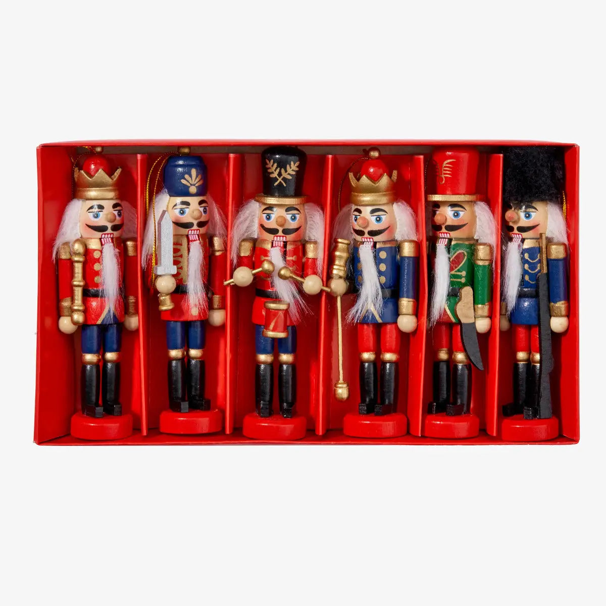 Nussknacker Soldat Ornament 6 Stück von Twiddlers