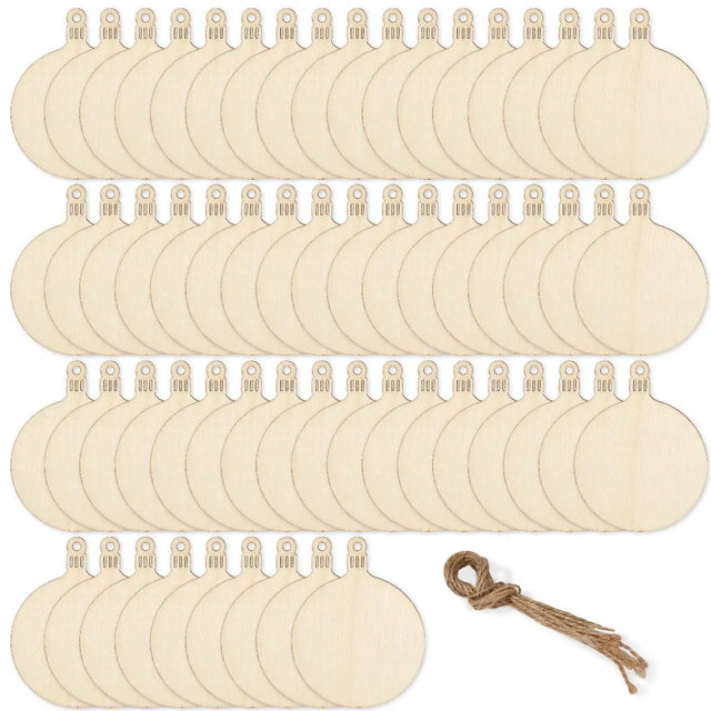 Baumkugeln Weihnachtsschmuck Holz 60 Stück von Twiddlers