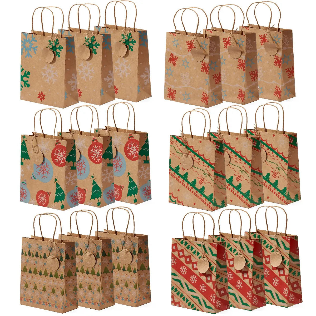 Geschenktasche Kraftpapier 24 Stück von Twiddlers