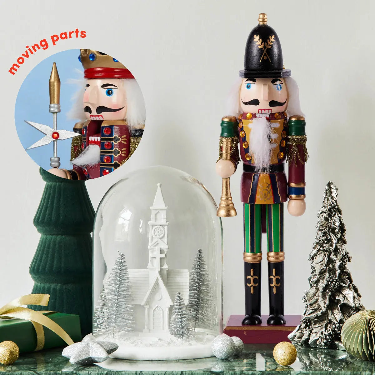 Weihnachts-Nussknacker Soldat 2er-Set 30cm von Twiddlers