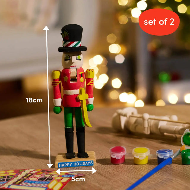 Weihnachts-Nussknacker Painting Set 2 Stück von Twiddlers