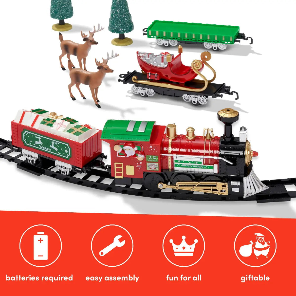 Weihnachtszug Eisenbahn 31-Teilig von Twiddlers