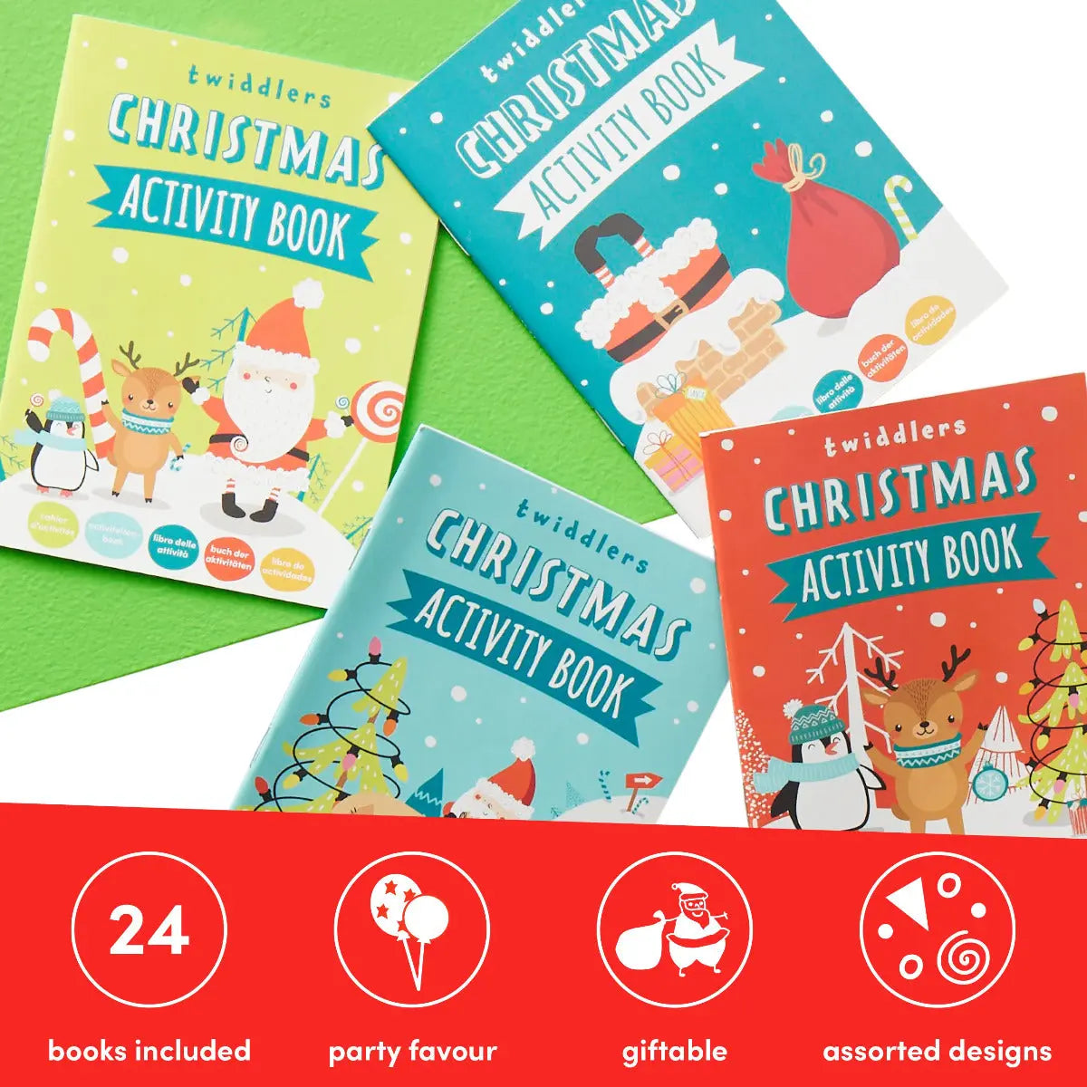 Malbuch Mini Weihnachten 24 Stück von Twiddlers