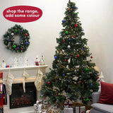 Christbaumkugel 8 cm befüllbar Kunststoff 48 Stück von Twiddlers