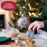 Christbaumkugel füllbar Kunststoff 24 Stück von Twiddlers