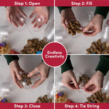 Christbaumkugel 10 cm befüllbar Kunststoff 12 Stück von Twiddlers