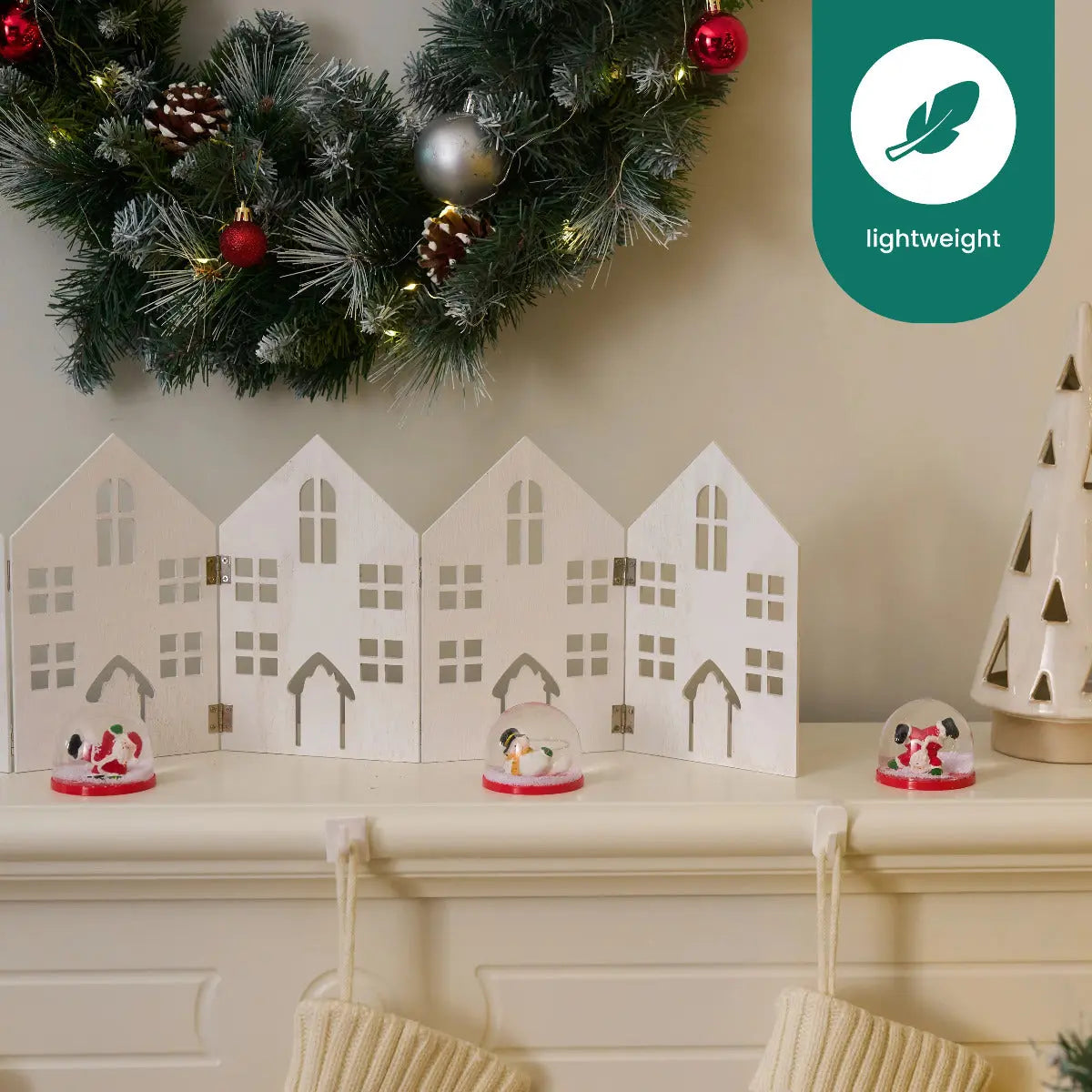 Schneekugel Mini Weihnachten Santa & Schneemann 4 Stück von Twiddlers