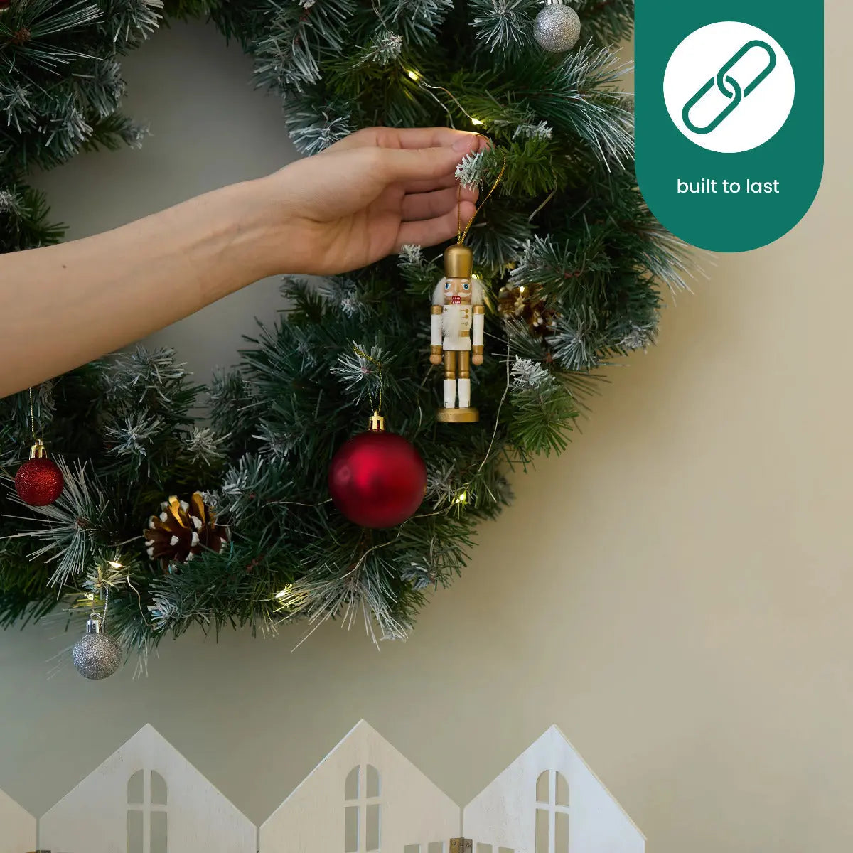 Weihnachts-Nussknacker Soldat Ornament Gold 6 Stück von Twiddlers