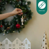 Weihnachts-Nussknacker Soldat Ornament Silber 6 Stück von Twiddlers