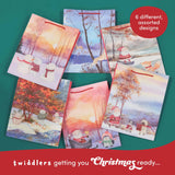 Geschenktasche Waldmotive 6 Stück von Twiddlers