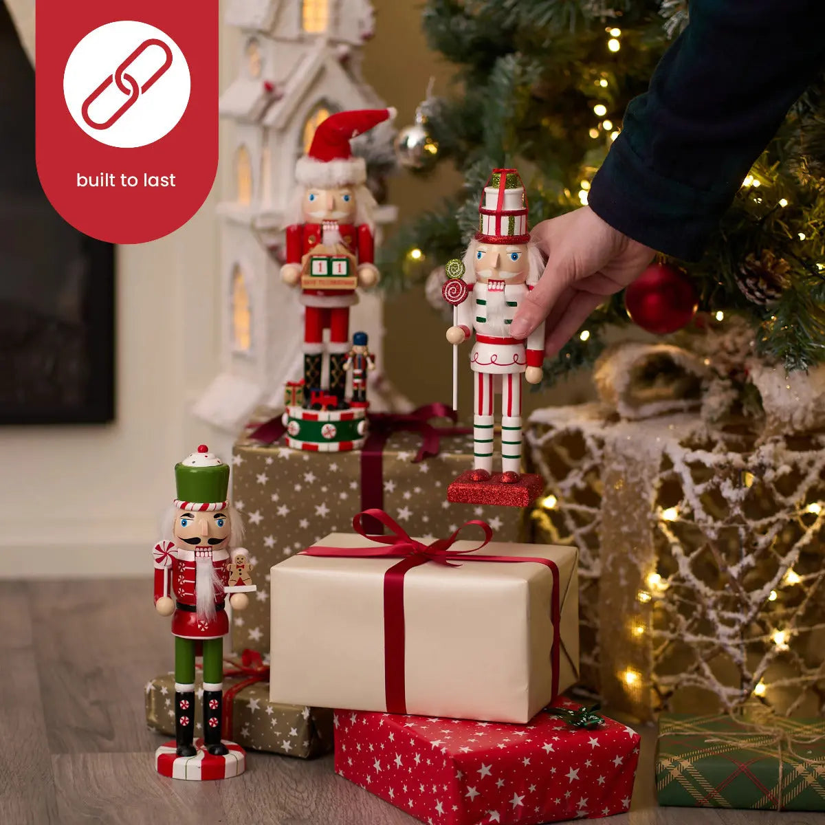 Weihnachts-Nussknacker Soldat 3er-Set 25cm von Twiddlers