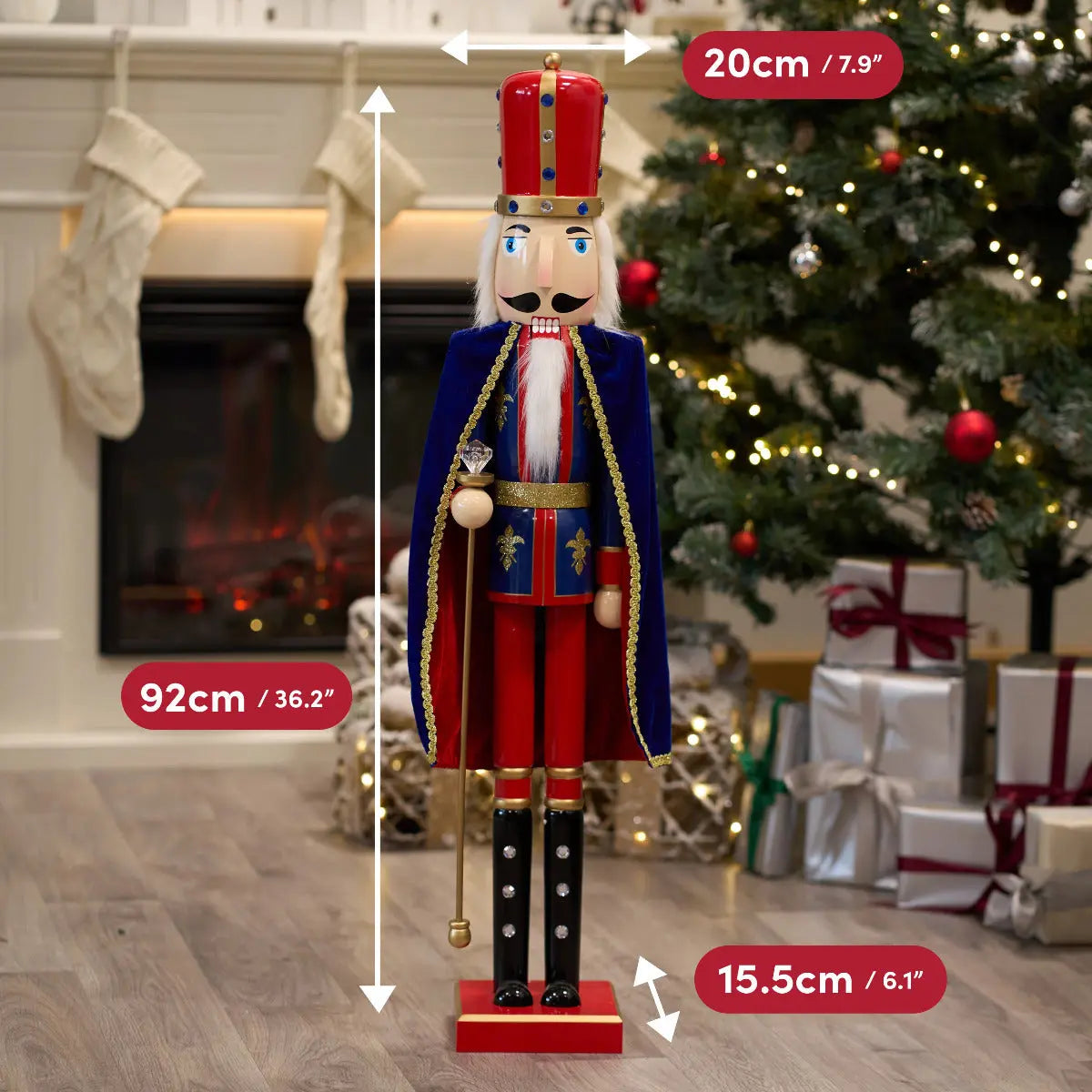 Weihnachts-Nussknacker Soldat King 90cm von Twiddlers