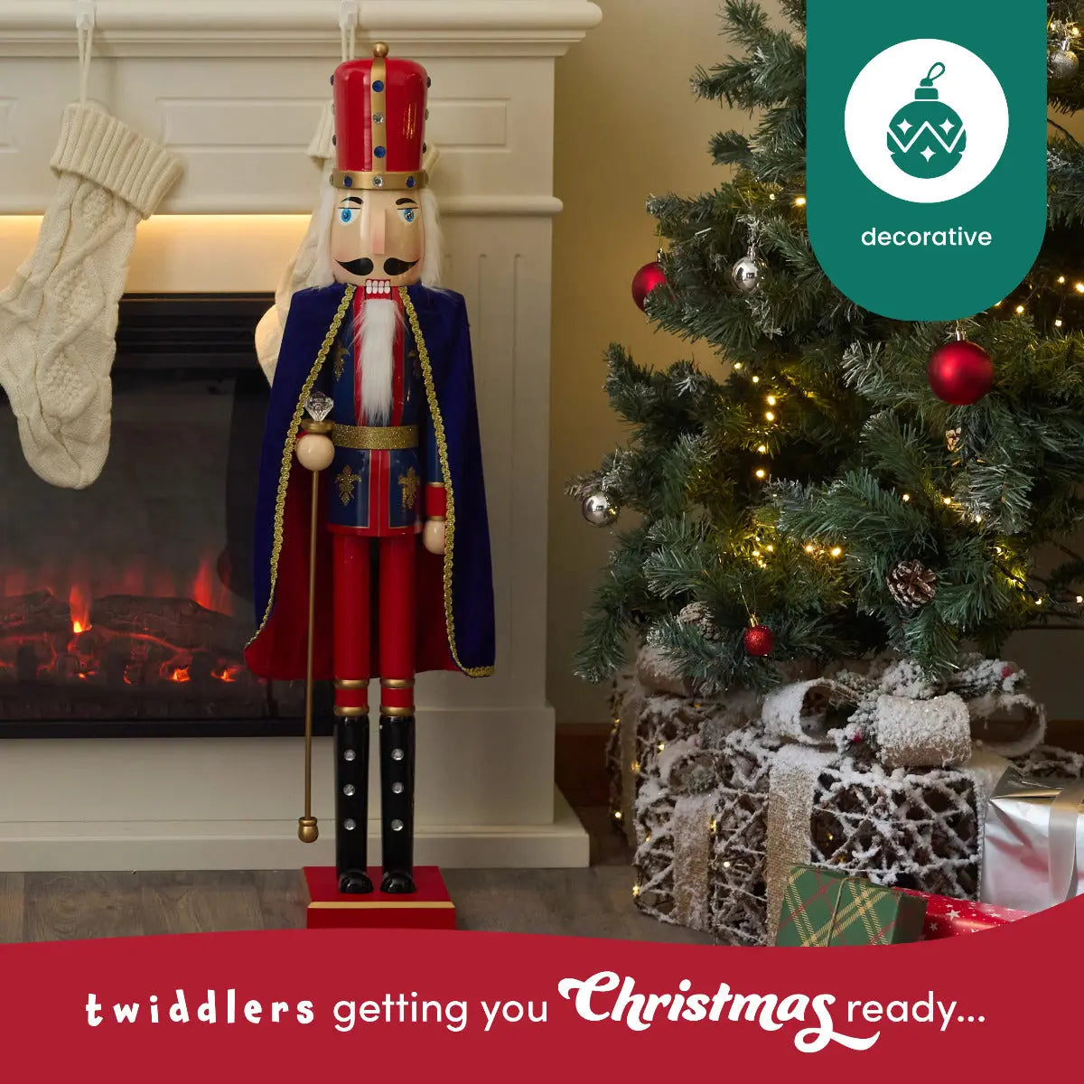 Weihnachts-Nussknacker Soldat King 90cm von Twiddlers
