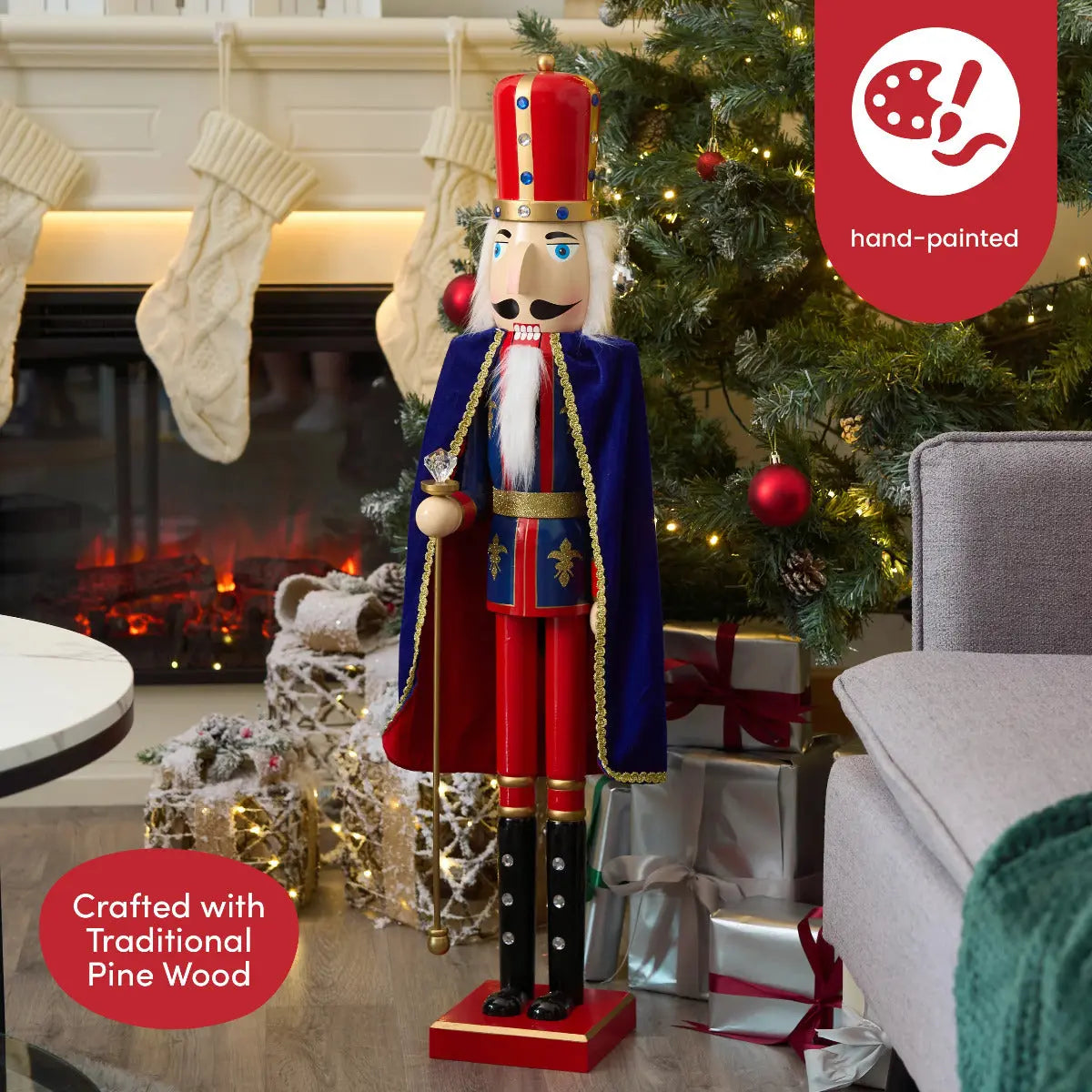 Weihnachts-Nussknacker Soldat King 90cm von Twiddlers