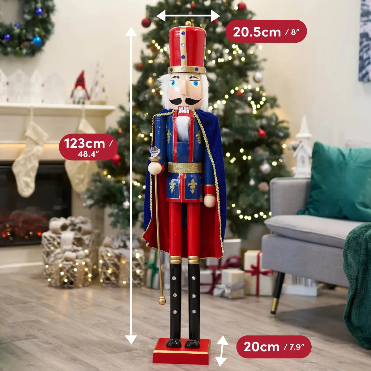 Weihnachts-Nussknacker Soldat King 120cm von Twiddlers