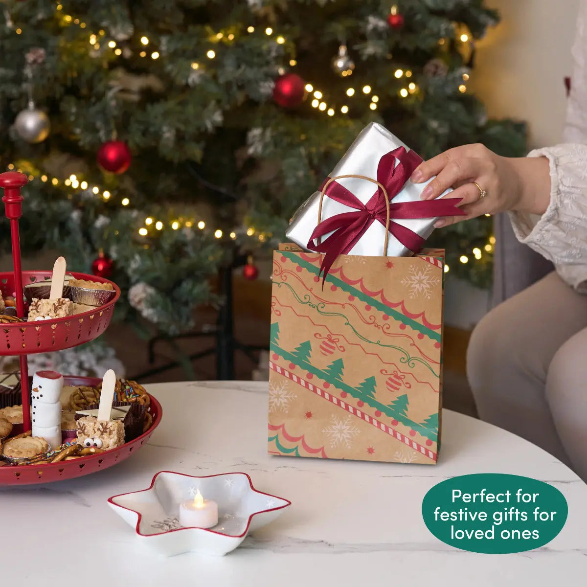 Geschenktasche Kraftpapier 24 Stück von Twiddlers