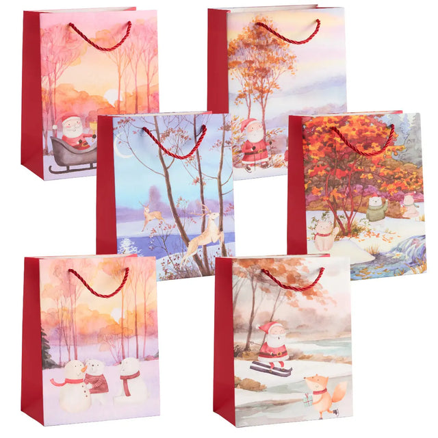 Geschenktasche Waldmotive 6 Stück von Twiddlers