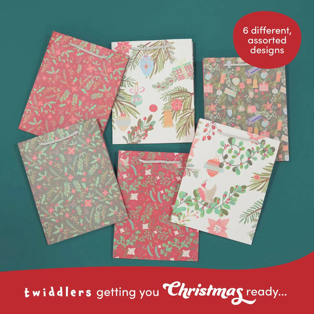 Geschenktasche Floral 6 Stück von Twiddlers
