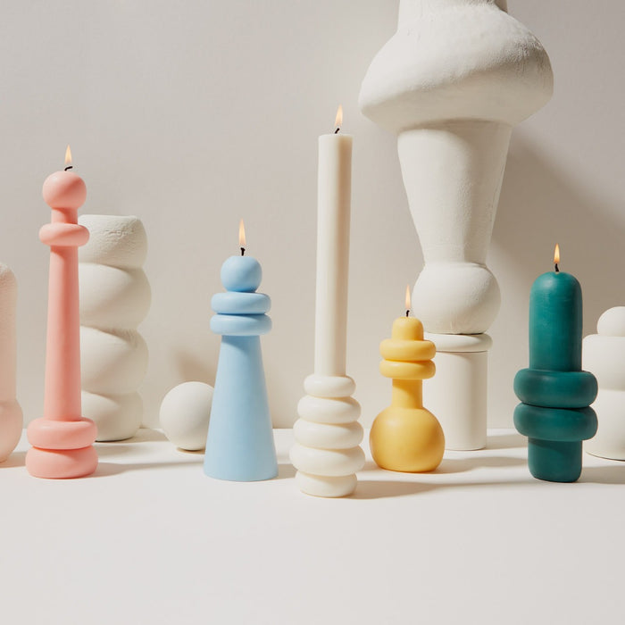 Elle Kerze Grün von Spindle Candles