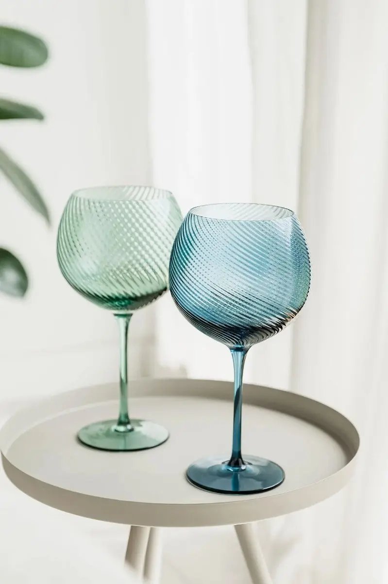 Gingläser Twist 2er-Set grün/blau von Uberstar