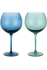 Gingläser Twist 2er-Set grün/blau von Uberstar