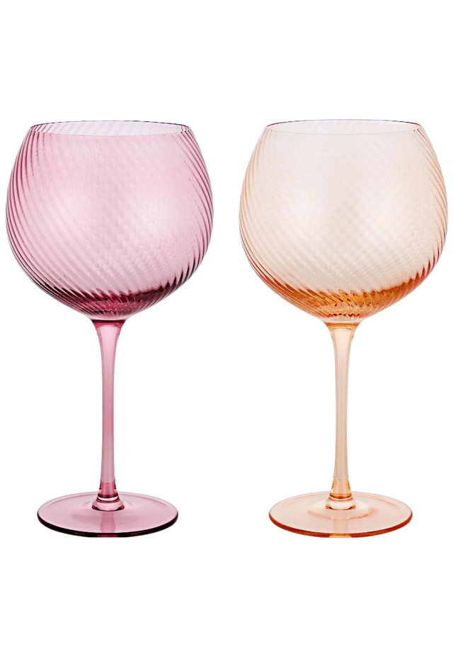 Gingläser Twist 2er-Set pink/peach von Uberstar