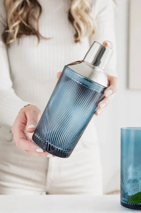Cocktail Shaker Twist blau von Uberstar