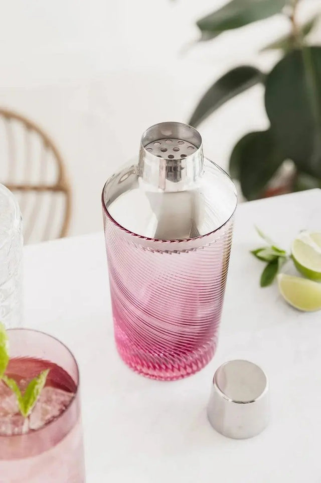 Cocktail Shaker Twist pink von Uberstar