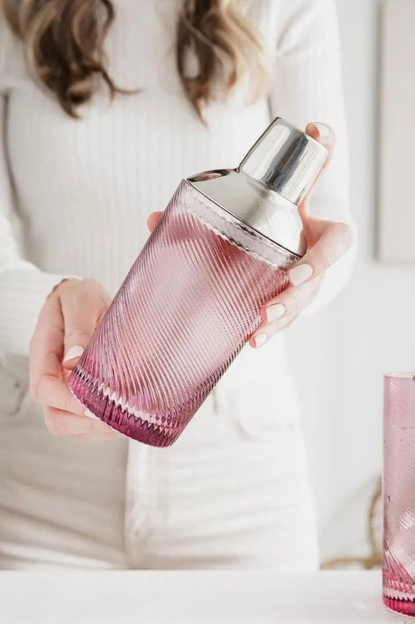 Cocktail Shaker Twist pink von Uberstar
