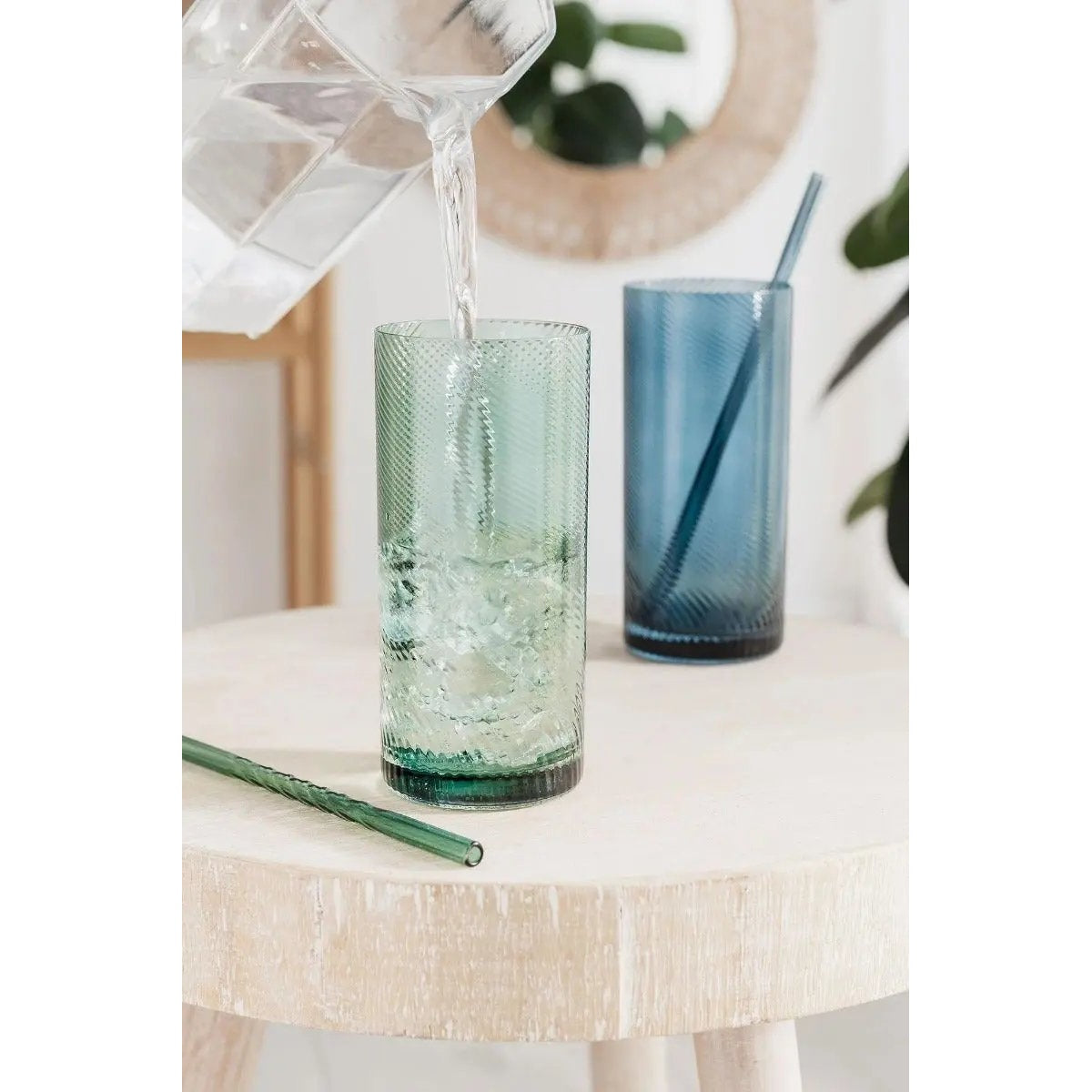 Longdrink Gläser Twist 2er-Set grün/blau von Uberstar