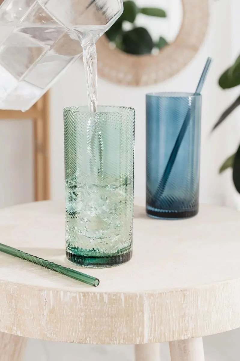 Longdrink Gläser Twist 2er-Set grün/blau von Uberstar