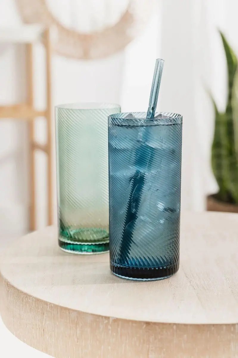 Longdrink Gläser Twist 2er-Set grün/blau von Uberstar