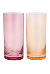Longdrink Gläser Twist 2er-Set pink/peach von Uberstar